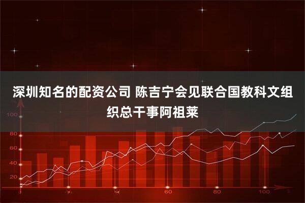 深圳知名的配资公司 陈吉宁会见联合国教科文组织总干事阿祖莱