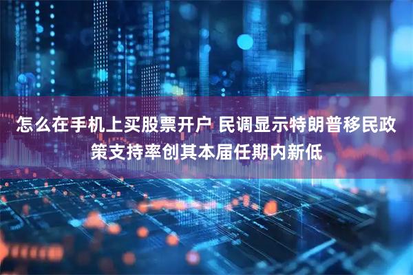 怎么在手机上买股票开户 民调显示特朗普移民政策支持率创其本届任期内新低