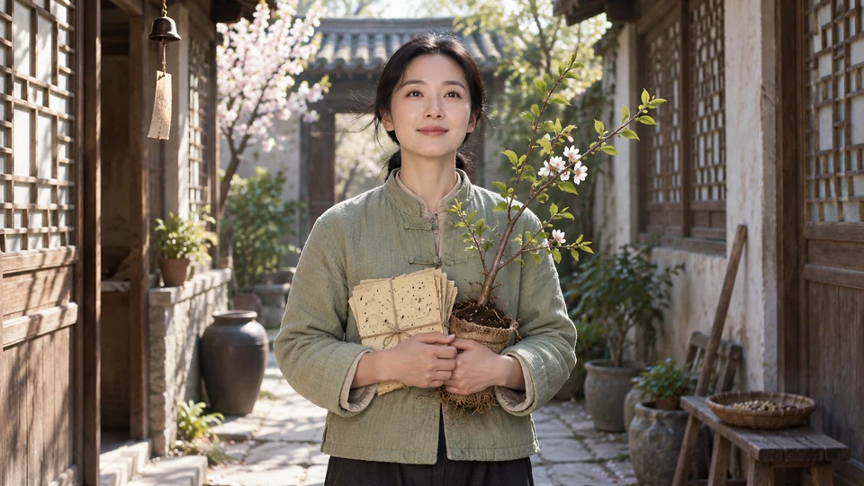 春风经过的院子：春风穿过气缝把四年的籽纸送回家